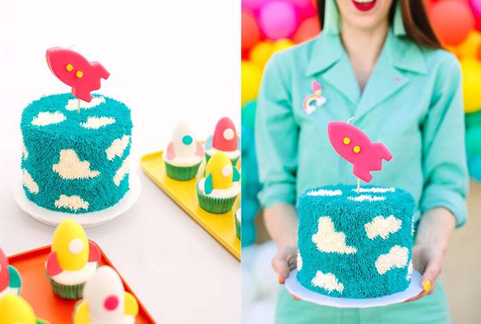 baby shower food rocket cake