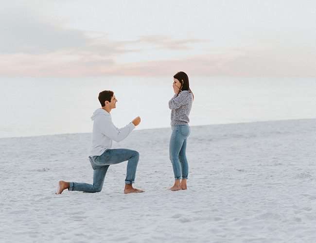 Cầu hôn trên bãi biển ở Seaside, Florida - Lấy cảm hứng từ điều này