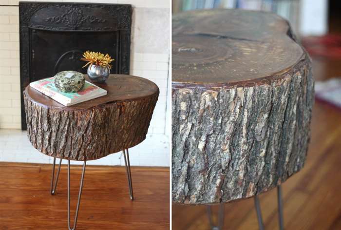 gifts for everyone tree stump table