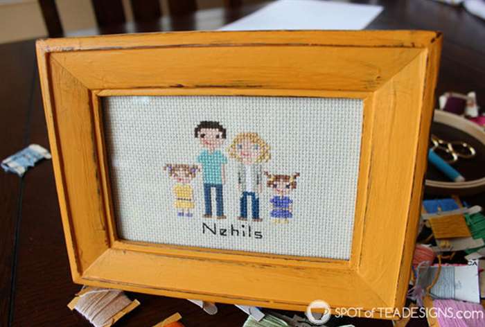 gifts for everyone cross stitch family portrait