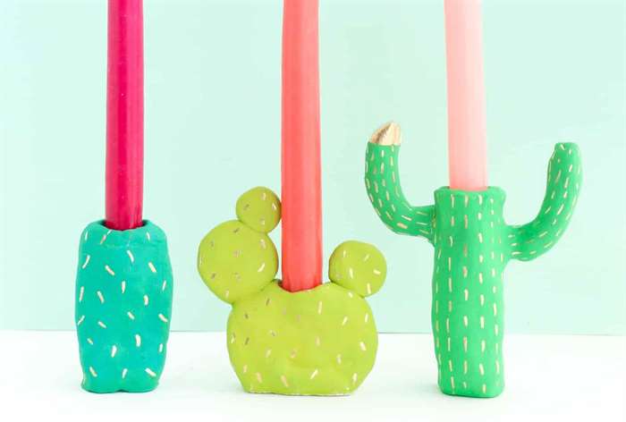 gifts for everyone cactus candle holders