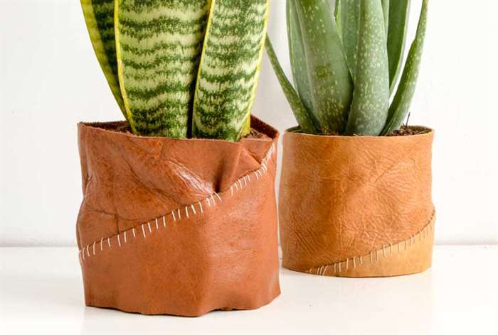 gifts for everyone leather plant holder