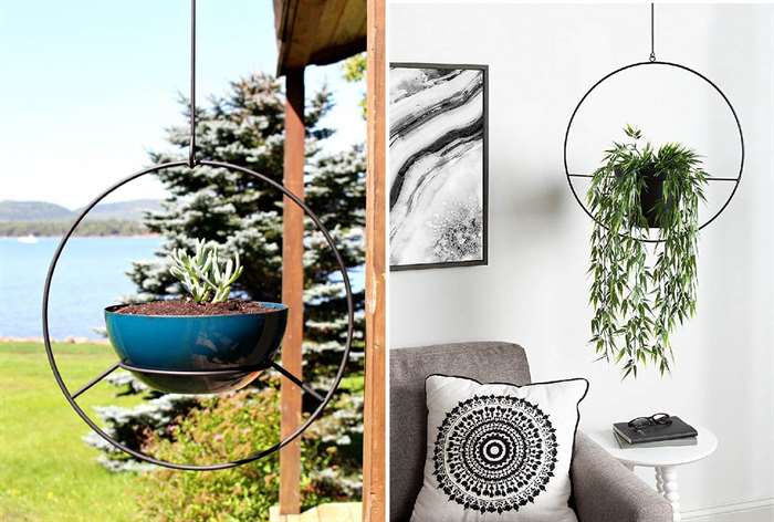 gifts for everyone hanging hoop planters