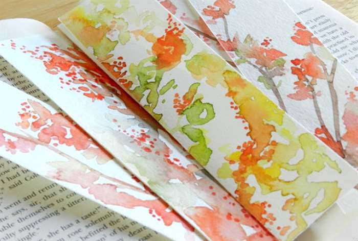 gifts for readers watercolor bookmarks