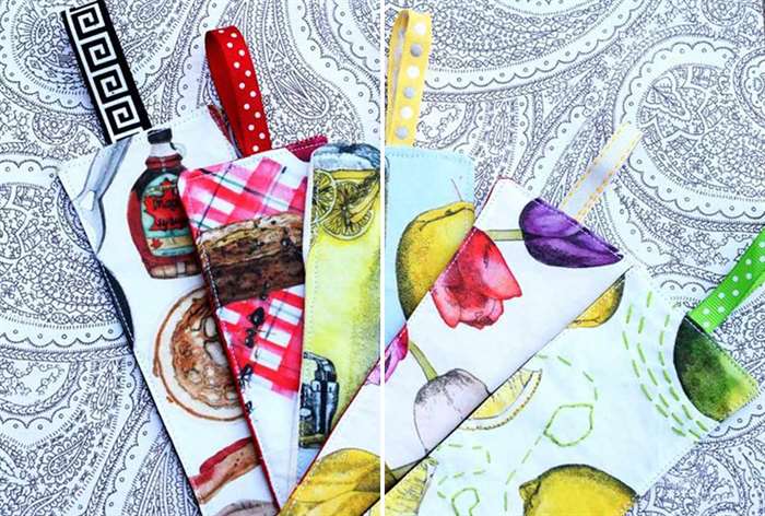 gifts for readers fabric bookmarks