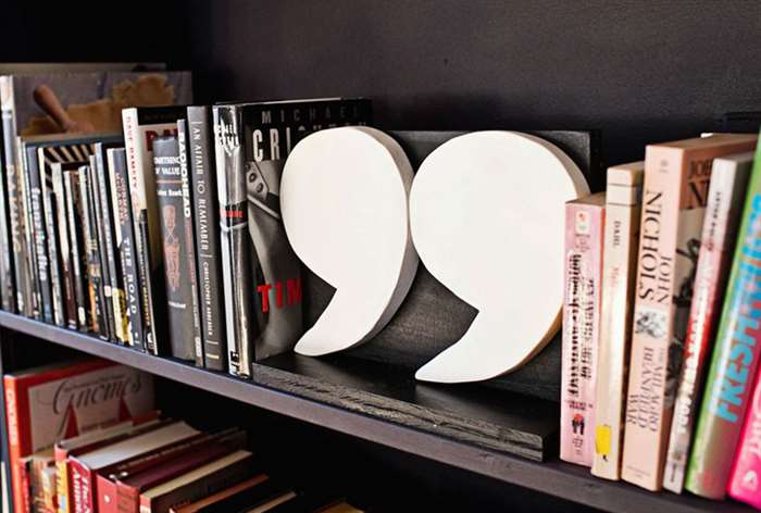 gifts for readers quotation mark bookends