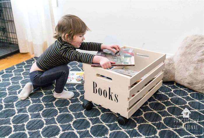 gifts for readers rolling book crate