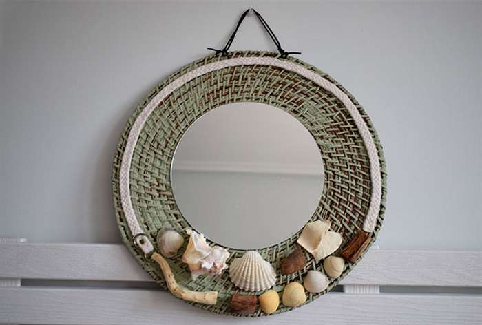 seashell mirror