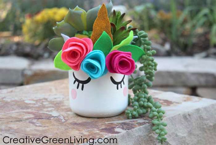 housewarming gift ideas unicorn planter