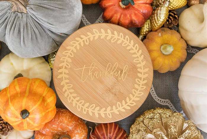 housewarming gift ideas wood centerpiece