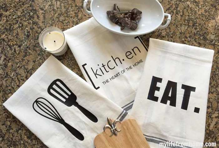 housewarming gift ideas silhouette kitchen towels