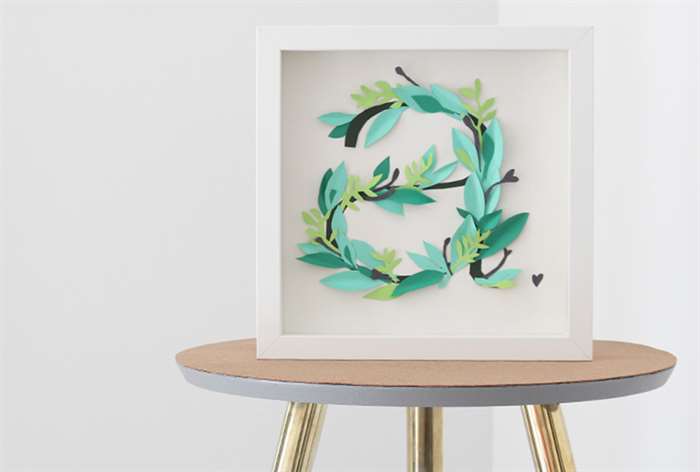 housewarming gift ideas botanical paper monogram