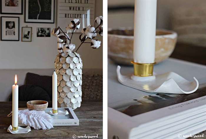 housewarming gift ideas clay candle holder