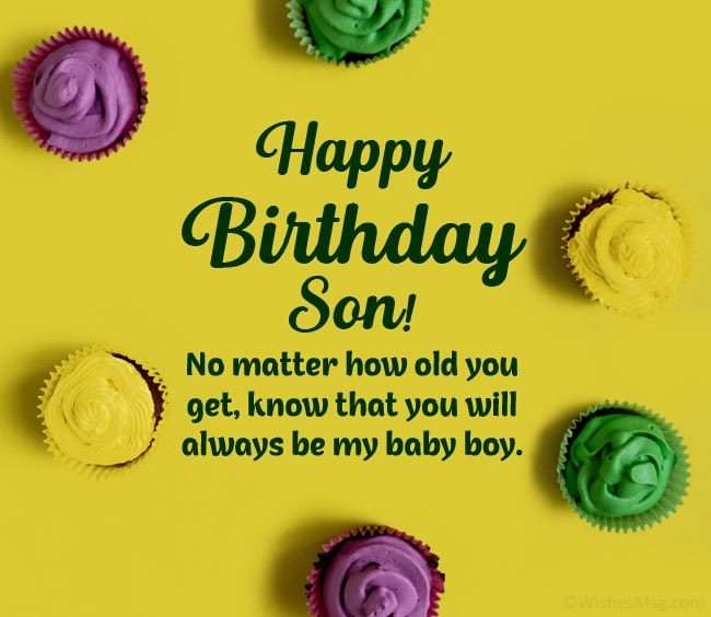 birthday message for son