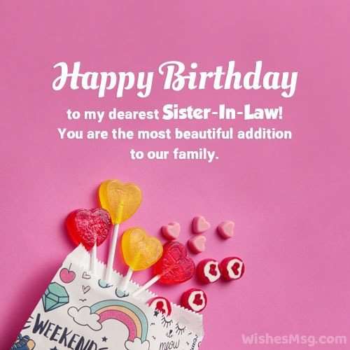 birthday quote for sister-in-law