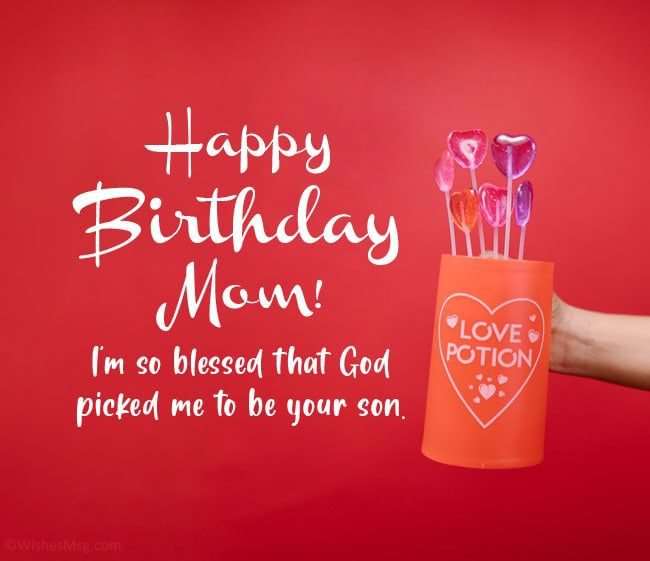 Happy birthday mom from son