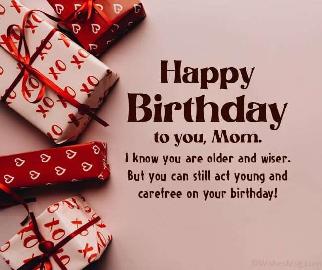 funny birthday wishes for mom