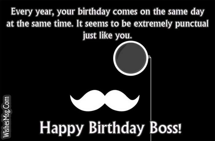 Funny birthday wishes for boss