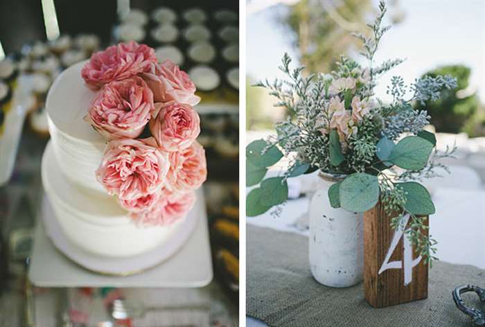 barn wedding ideas pink roses