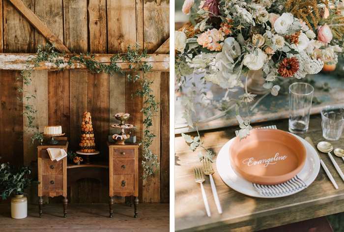 barn wedding ideas evangeline plate