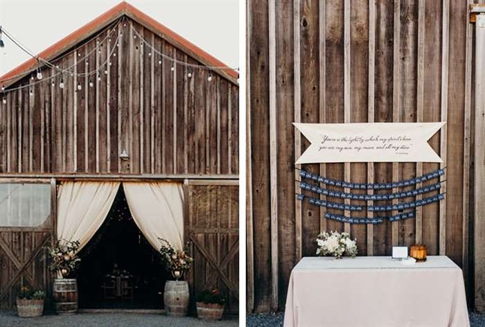 barn wedding ideas brown barn curtain