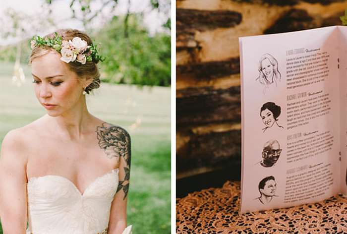 barn wedding ideas tattoo bride