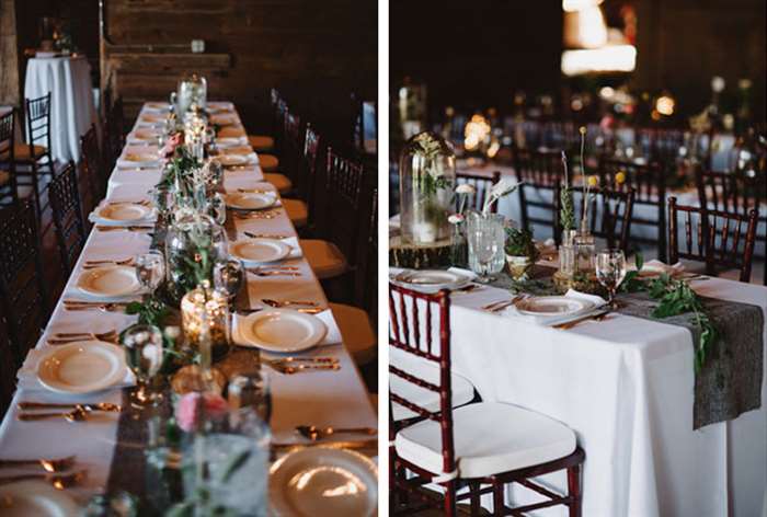 barn wedding ideas long table chair