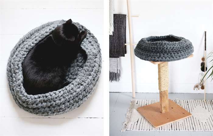 Crochet Cat Bed