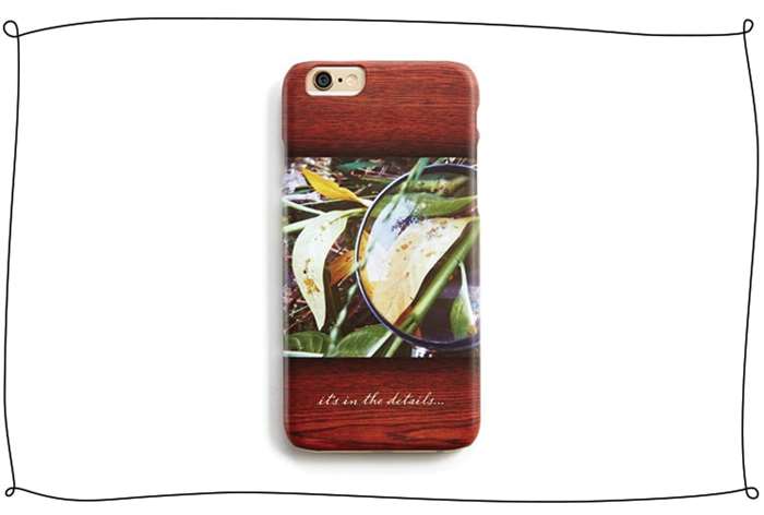 Smartphone case personalized with a photo and quote