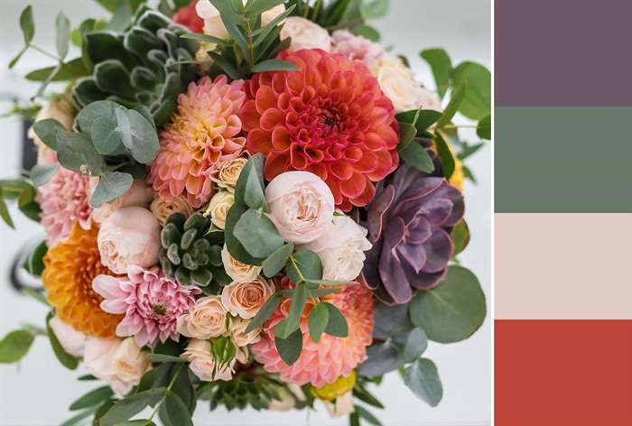 pink and orange bouquet