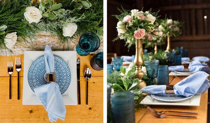 lace and greenery table runner