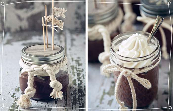 Chocolate Pudding In A Jar christmas gift