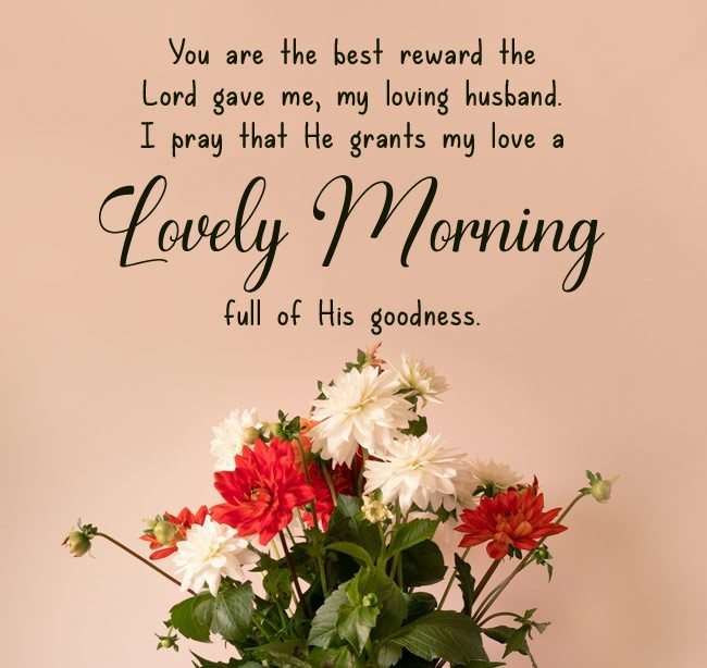 Good Morning Prayer Message for Husband