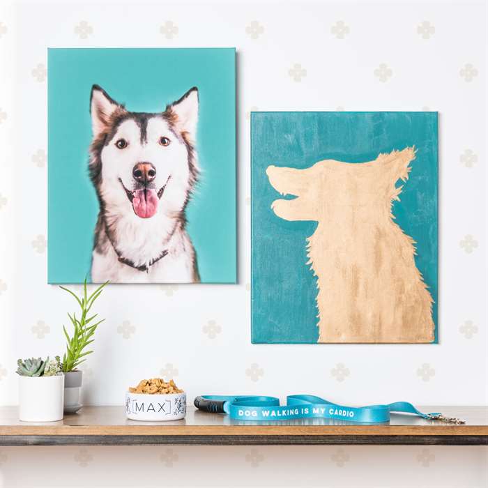 1640059614 411 DIY Dog Canvas Art de the hien hinh bong thu