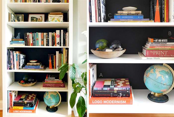 bookshelf blk wall