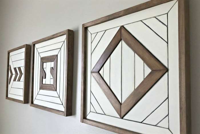 guest room ideas wood wall art makeover