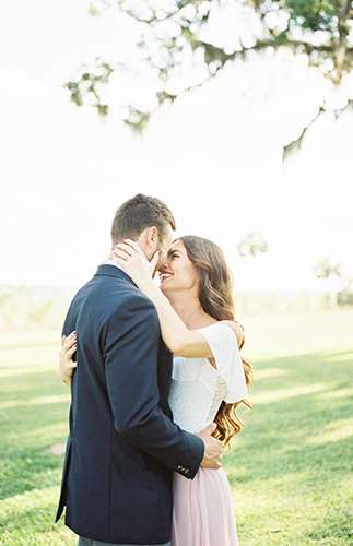 Garden Engagement Photos