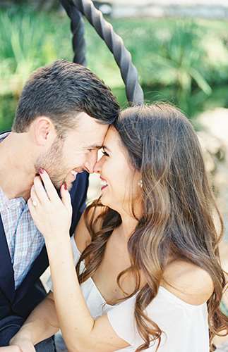 Garden Engagement Photos