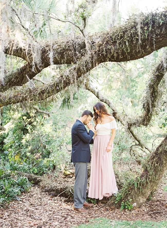 Garden Engagement Photos