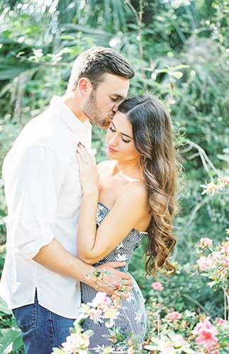 Garden Engagement Photos