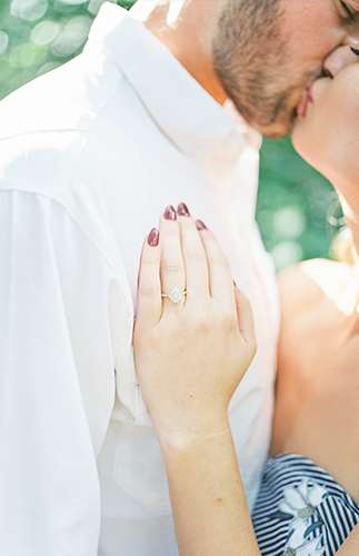 Garden Engagement Photos