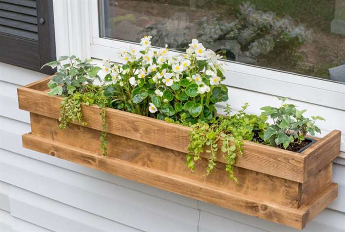 diy patio window box planter width=