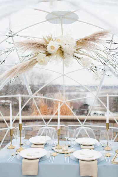 1640180605 159 Boho Winter Wedding Inspiration in a Igloo