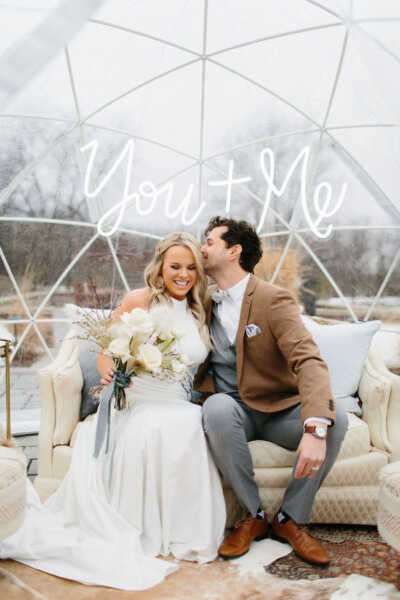 1640180624 694 Boho Winter Wedding Inspiration in a Igloo