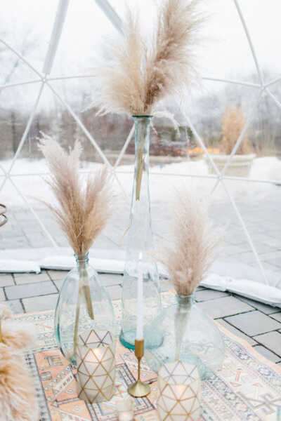 1640180635 183 Boho Winter Wedding Inspiration in a Igloo