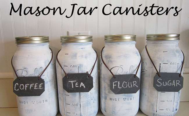 DIY Mason Jar Cannister 