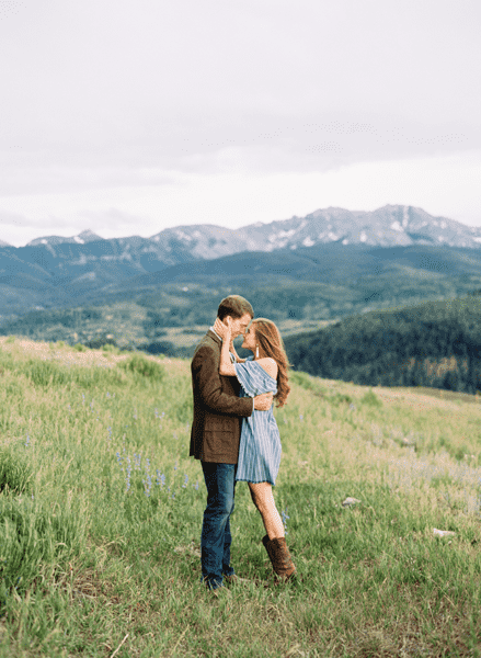 Mountaintop Engagement Photos 