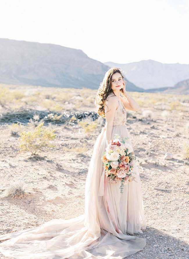 Red Rock Canyon Elopement, đám cưới đỏ mặt và hoa cà