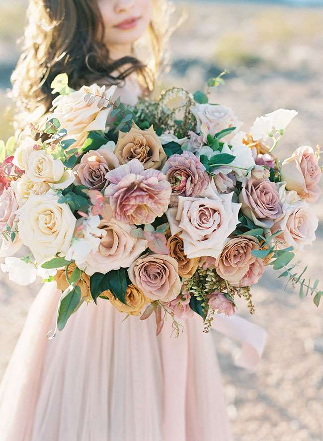 Red Rock Canyon Elopement, đám cưới đỏ mặt và hoa cà