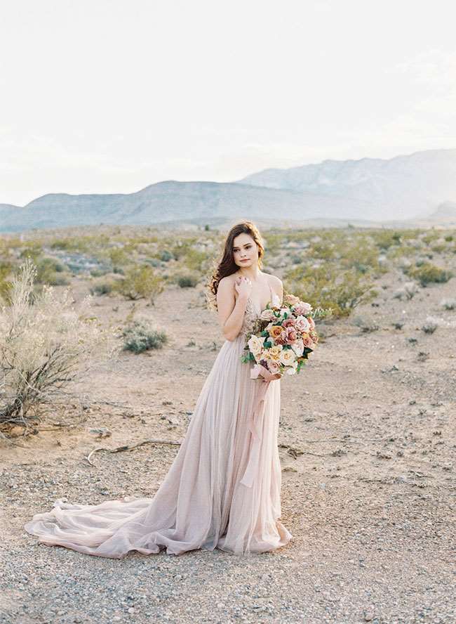 Red Rock Canyon Elopement, đám cưới đỏ mặt và hoa cà